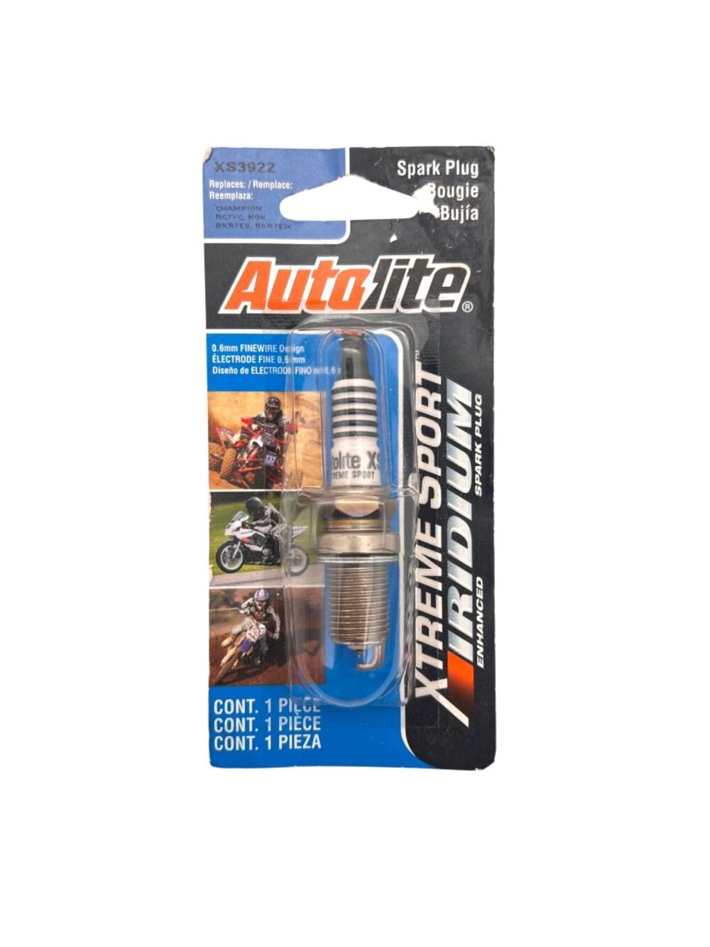 Autolite XS3922 Xtreme Sport Iridium Enhanced Spark Plug Motorcycle ATV Jet Ski